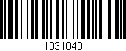 Código de barras (EAN, GTIN, SKU, ISBN): '1031040'