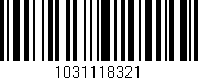 Código de barras (EAN, GTIN, SKU, ISBN): '1031118321'