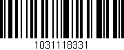 Código de barras (EAN, GTIN, SKU, ISBN): '1031118331'