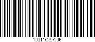 Código de barras (EAN, GTIN, SKU, ISBN): '10311CBA206'