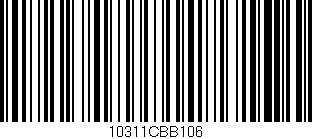 Código de barras (EAN, GTIN, SKU, ISBN): '10311CBB106'