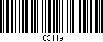 Código de barras (EAN, GTIN, SKU, ISBN): '10311a'