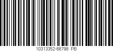 Código de barras (EAN, GTIN, SKU, ISBN): '10313352-66798_PB'