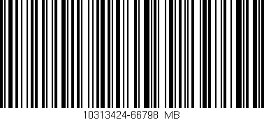 Código de barras (EAN, GTIN, SKU, ISBN): '10313424-66798_MB'