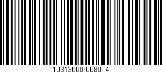 Código de barras (EAN, GTIN, SKU, ISBN): '10313600-0080_4'