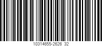 Código de barras (EAN, GTIN, SKU, ISBN): '10314655-2626_32'