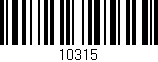 Código de barras (EAN, GTIN, SKU, ISBN): '10315'