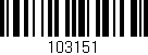 Código de barras (EAN, GTIN, SKU, ISBN): '103151'