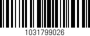 Código de barras (EAN, GTIN, SKU, ISBN): '1031799026'