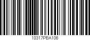 Código de barras (EAN, GTIN, SKU, ISBN): '10317PBA106'