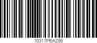 Código de barras (EAN, GTIN, SKU, ISBN): '10317PBA206'