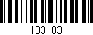Código de barras (EAN, GTIN, SKU, ISBN): '103183'