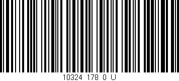 Código de barras (EAN, GTIN, SKU, ISBN): '10324_178_0_U'