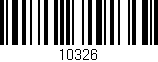 Código de barras (EAN, GTIN, SKU, ISBN): '10326'