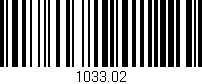 Código de barras (EAN, GTIN, SKU, ISBN): '1033.02'