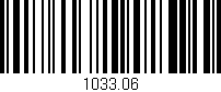 Código de barras (EAN, GTIN, SKU, ISBN): '1033.06'