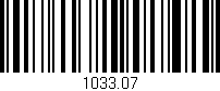 Código de barras (EAN, GTIN, SKU, ISBN): '1033.07'