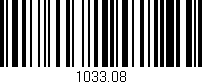 Código de barras (EAN, GTIN, SKU, ISBN): '1033.08'