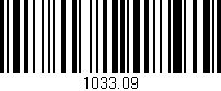 Código de barras (EAN, GTIN, SKU, ISBN): '1033.09'