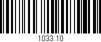 Código de barras (EAN, GTIN, SKU, ISBN): '1033.10'