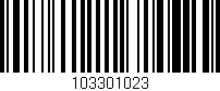 Código de barras (EAN, GTIN, SKU, ISBN): '103301023'