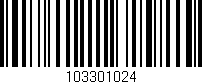 Código de barras (EAN, GTIN, SKU, ISBN): '103301024'