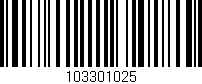 Código de barras (EAN, GTIN, SKU, ISBN): '103301025'
