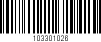 Código de barras (EAN, GTIN, SKU, ISBN): '103301026'