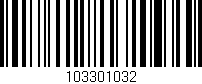 Código de barras (EAN, GTIN, SKU, ISBN): '103301032'