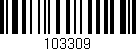 Código de barras (EAN, GTIN, SKU, ISBN): '103309'
