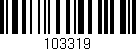 Código de barras (EAN, GTIN, SKU, ISBN): '103319'