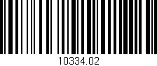 Código de barras (EAN, GTIN, SKU, ISBN): '10334.02'