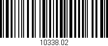 Código de barras (EAN, GTIN, SKU, ISBN): '10338.02'