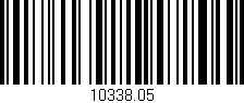 Código de barras (EAN, GTIN, SKU, ISBN): '10338.05'