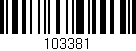 Código de barras (EAN, GTIN, SKU, ISBN): '103381'