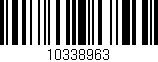 Código de barras (EAN, GTIN, SKU, ISBN): '10338963'