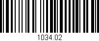Código de barras (EAN, GTIN, SKU, ISBN): '1034.02'