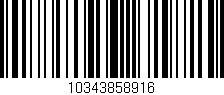 Código de barras (EAN, GTIN, SKU, ISBN): '10343858916'
