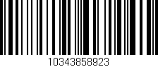 Código de barras (EAN, GTIN, SKU, ISBN): '10343858923'