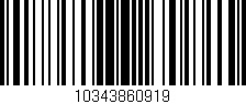 Código de barras (EAN, GTIN, SKU, ISBN): '10343860919'