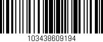 Código de barras (EAN, GTIN, SKU, ISBN): '103438609194'