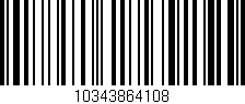 Código de barras (EAN, GTIN, SKU, ISBN): '10343864108'