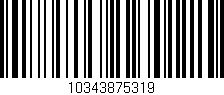 Código de barras (EAN, GTIN, SKU, ISBN): '10343875319'