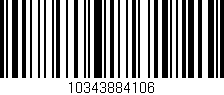 Código de barras (EAN, GTIN, SKU, ISBN): '10343884106'