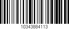 Código de barras (EAN, GTIN, SKU, ISBN): '10343884113'