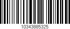 Código de barras (EAN, GTIN, SKU, ISBN): '10343885325'