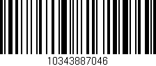 Código de barras (EAN, GTIN, SKU, ISBN): '10343887046'