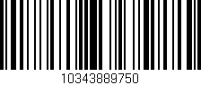 Código de barras (EAN, GTIN, SKU, ISBN): '10343889750'