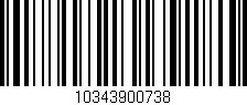 Código de barras (EAN, GTIN, SKU, ISBN): '10343900738'