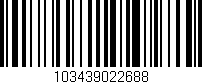 Código de barras (EAN, GTIN, SKU, ISBN): '103439022688'